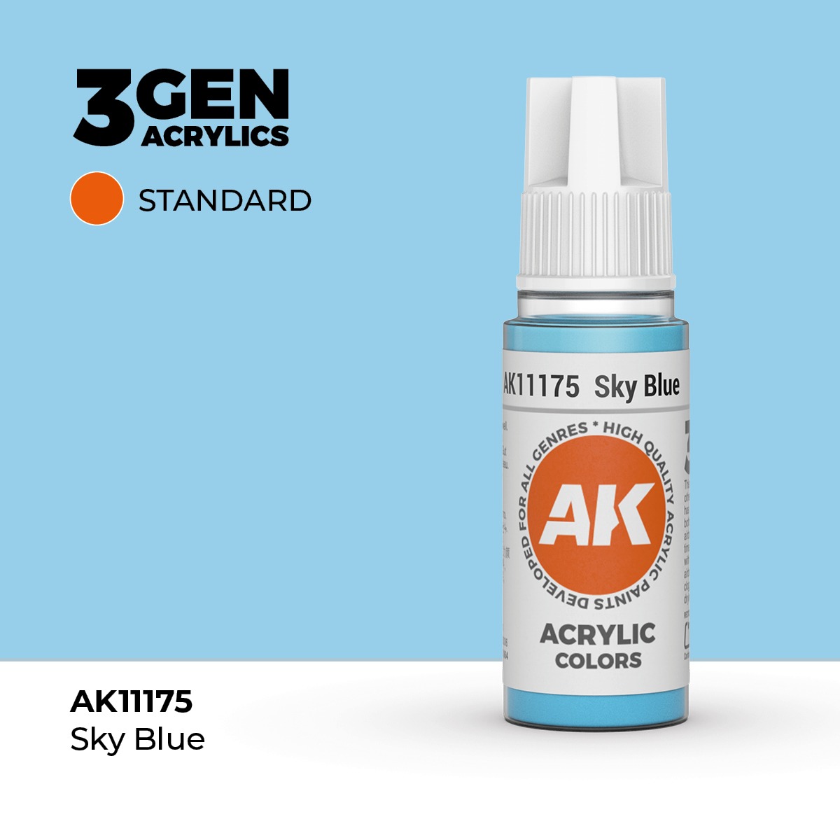 (AK11175) SKY BLUE (18ML) - STANDARD COLORS - 3GEN