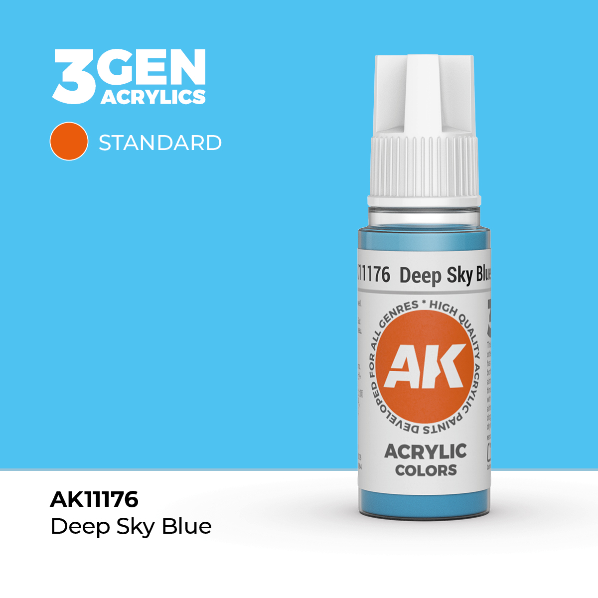 (AK11176) DEEP SKY BLUE (18ML) - STANDARD COLORS - 3GEN