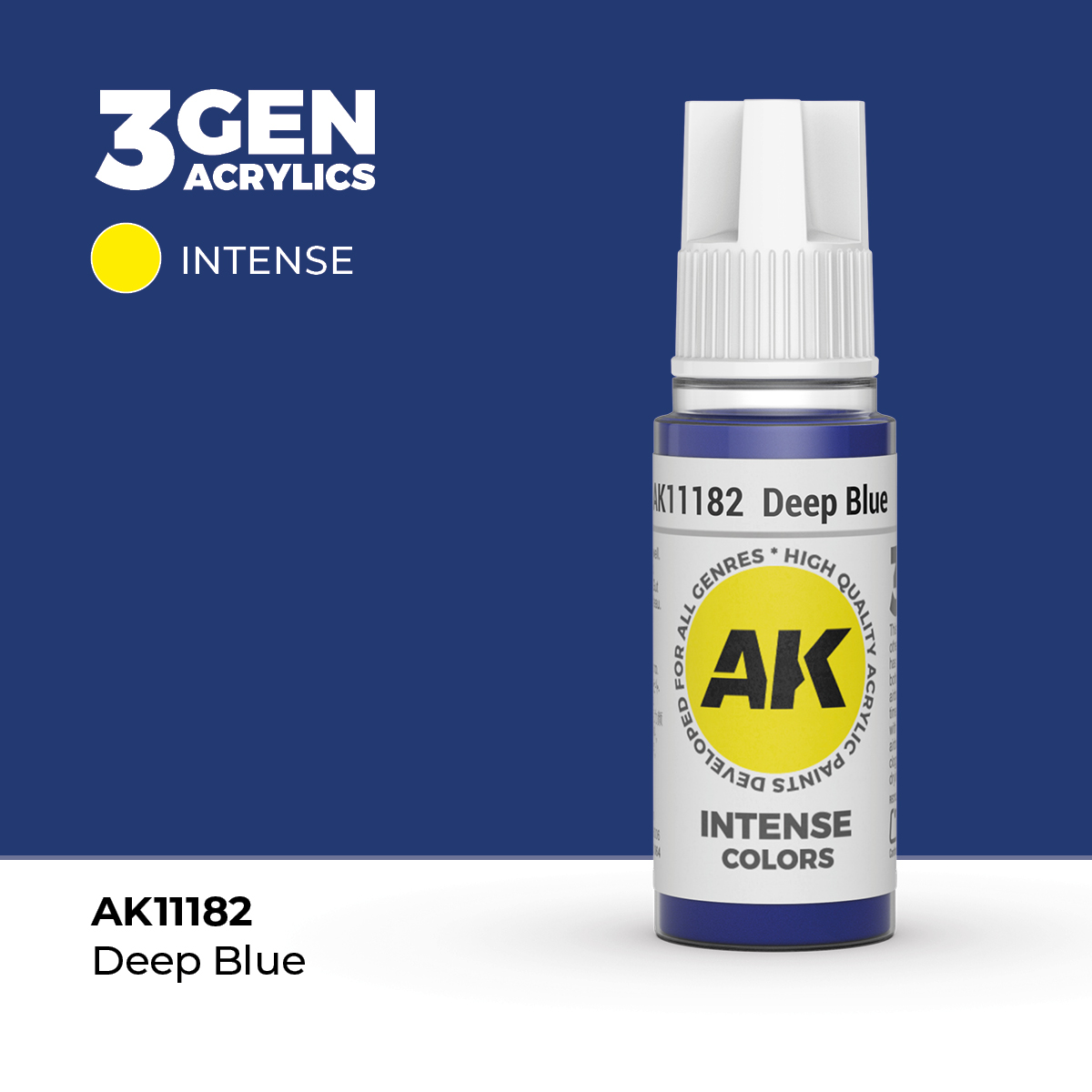 (AK11182) DEEP BLUE (18ML) - INTENSE COLORS - 3GEN