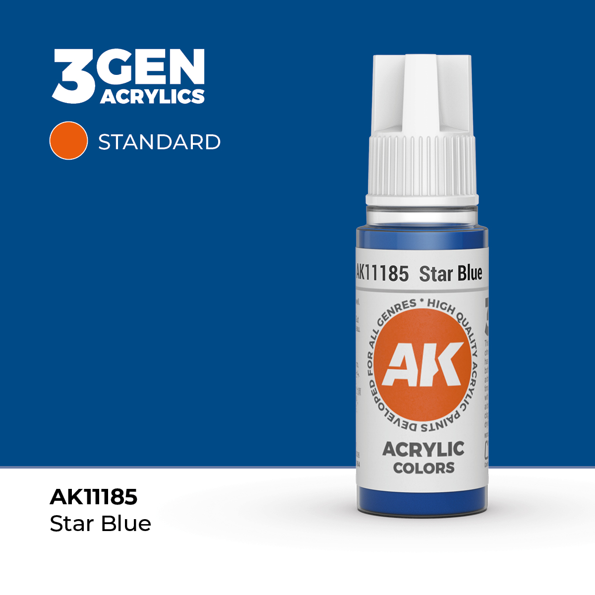 (AK11185) STAR BLUE (18ML) - STANDARD COLORS - 3GEN