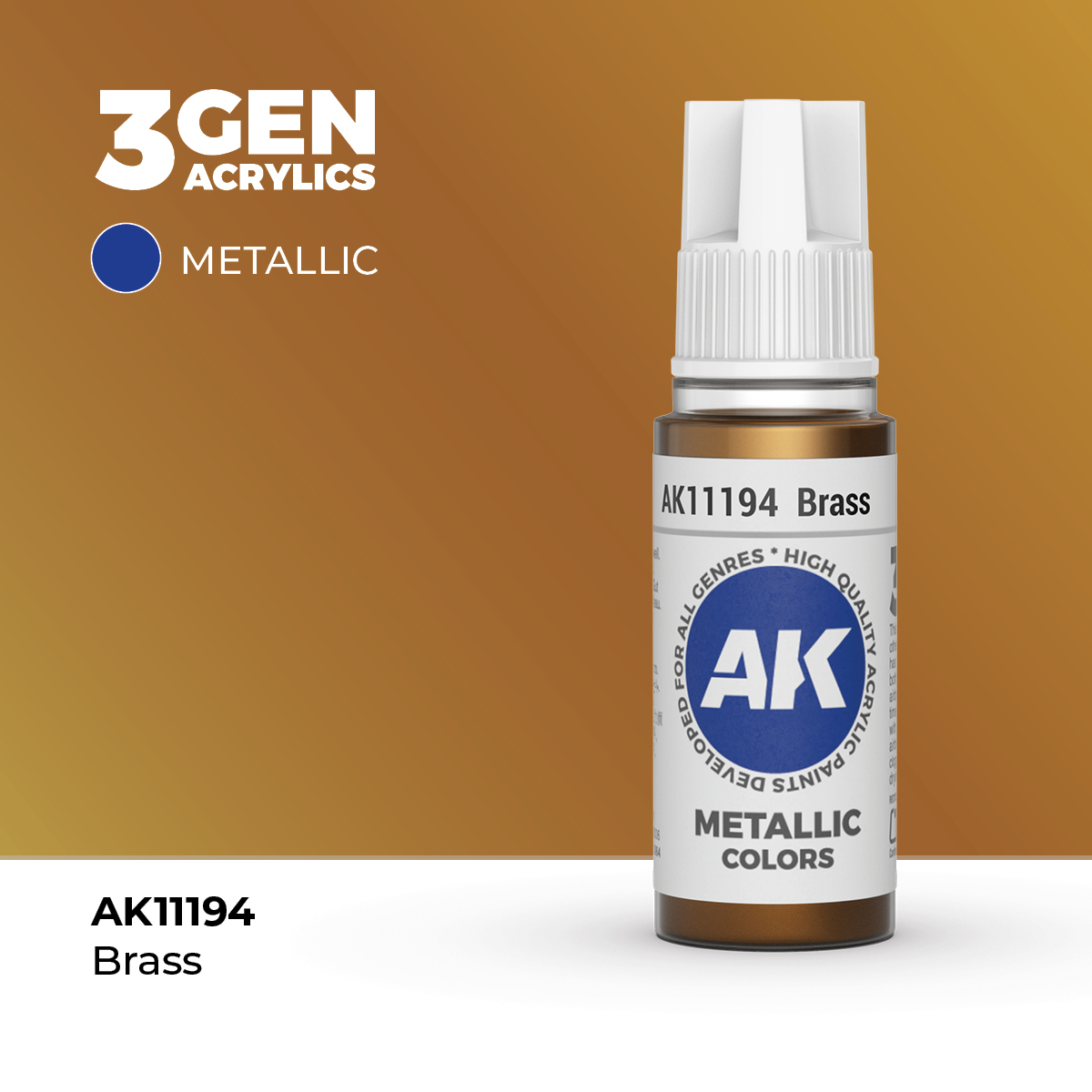 (AK11194) BRASS (18ML) - METALLIC COLORS - 3GEN