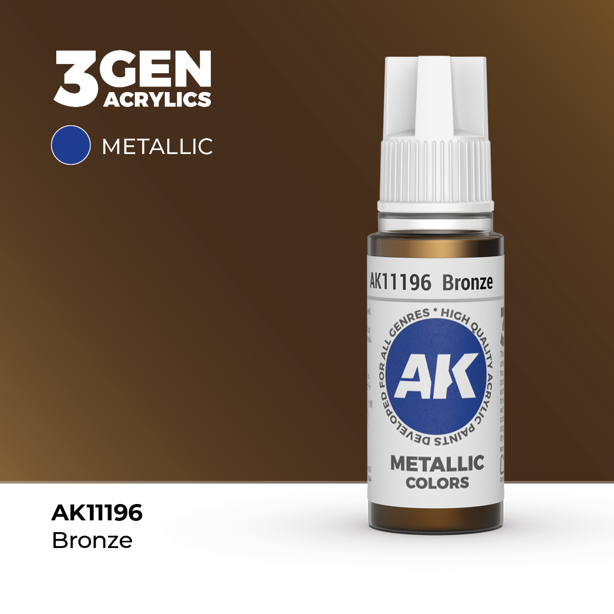 (AK11196) BRONZE (18ML) - METALLIC COLORS - 3GEN