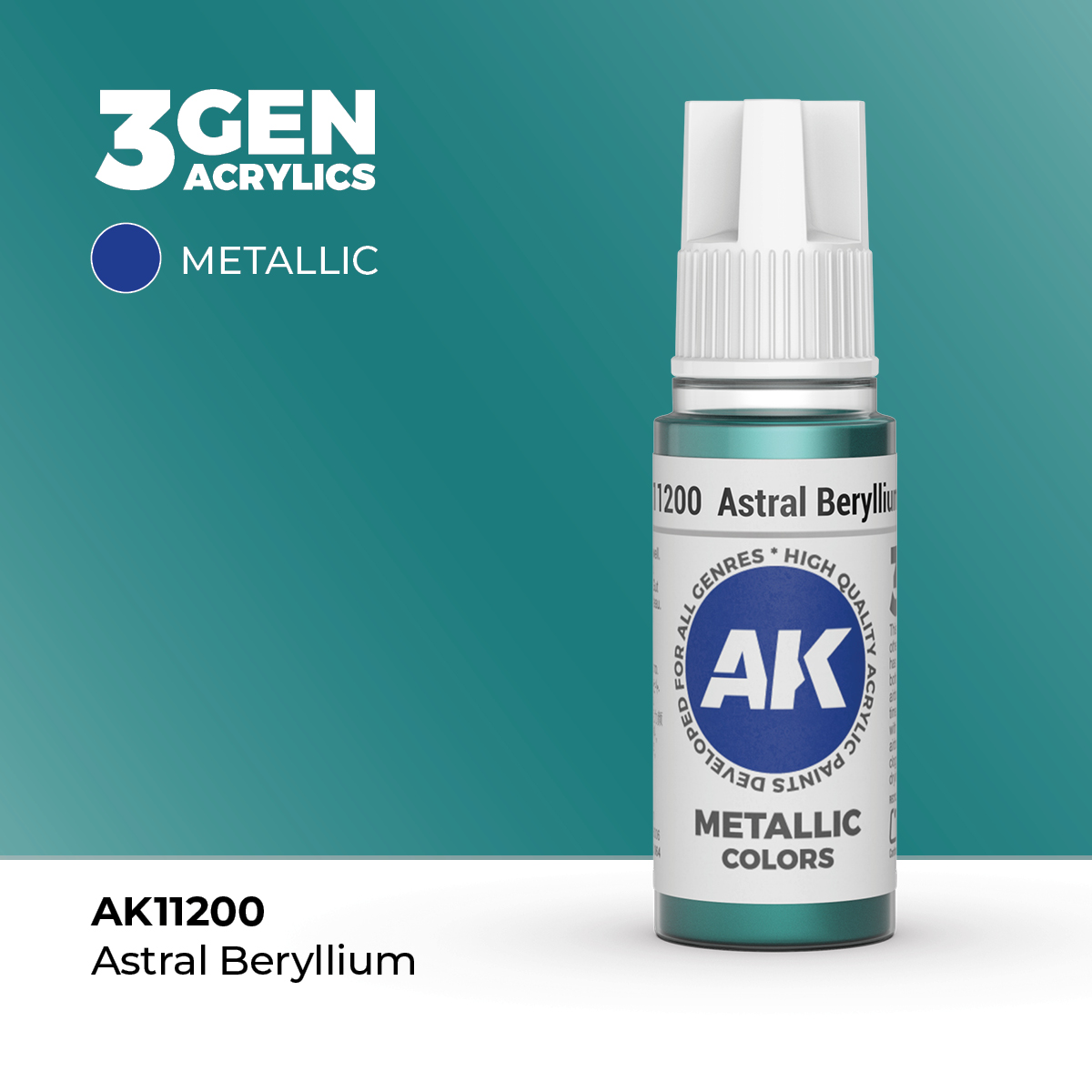 (AK11200) ASTRAL BERYLLIUM (18ML) - METALLIC COLORS - 3GEN