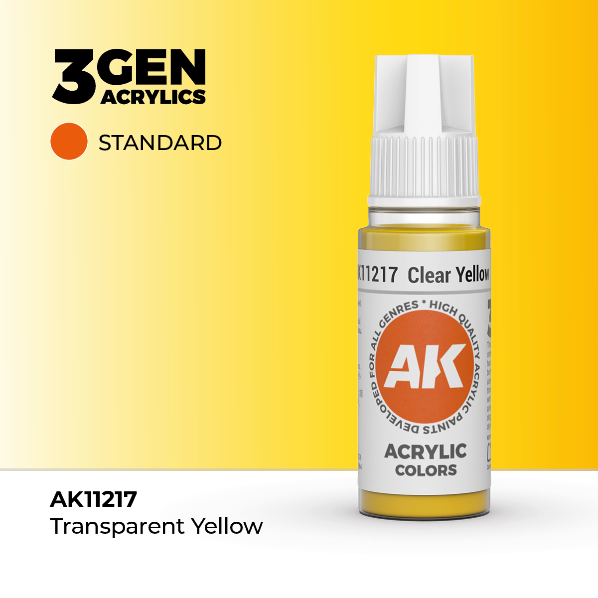 (AK11217) CLEAR YELLOW (18ML) - STANDARD COLORS - 3GEN