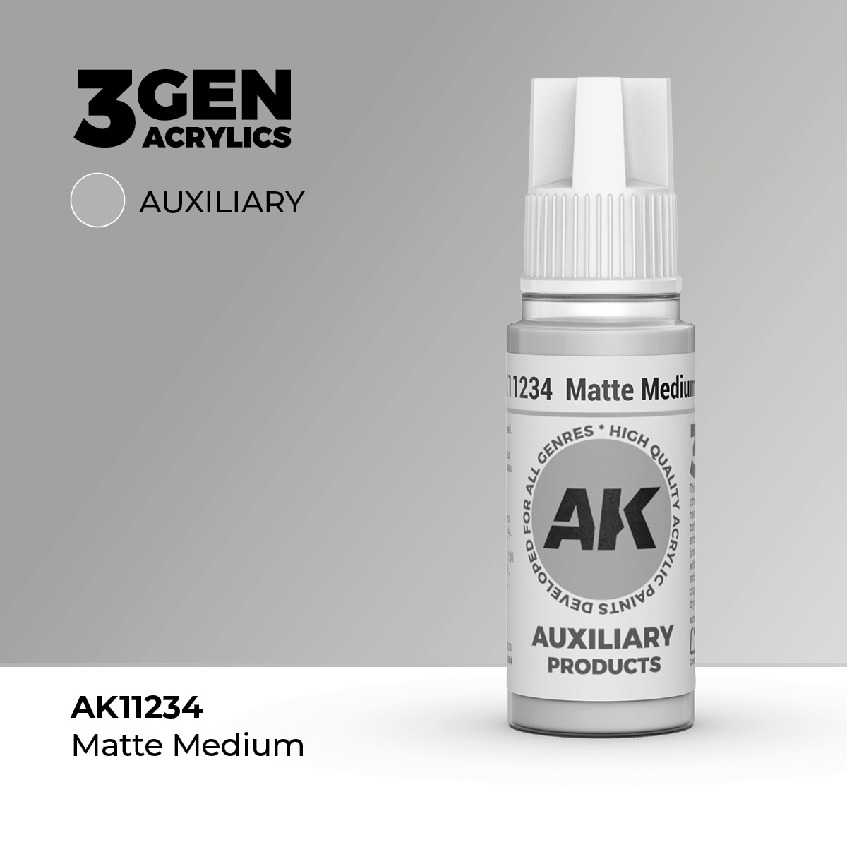 (AK11234) MATTE MEDIUM (18ML) - AUXILIARY PRODUCTS - 3GEN