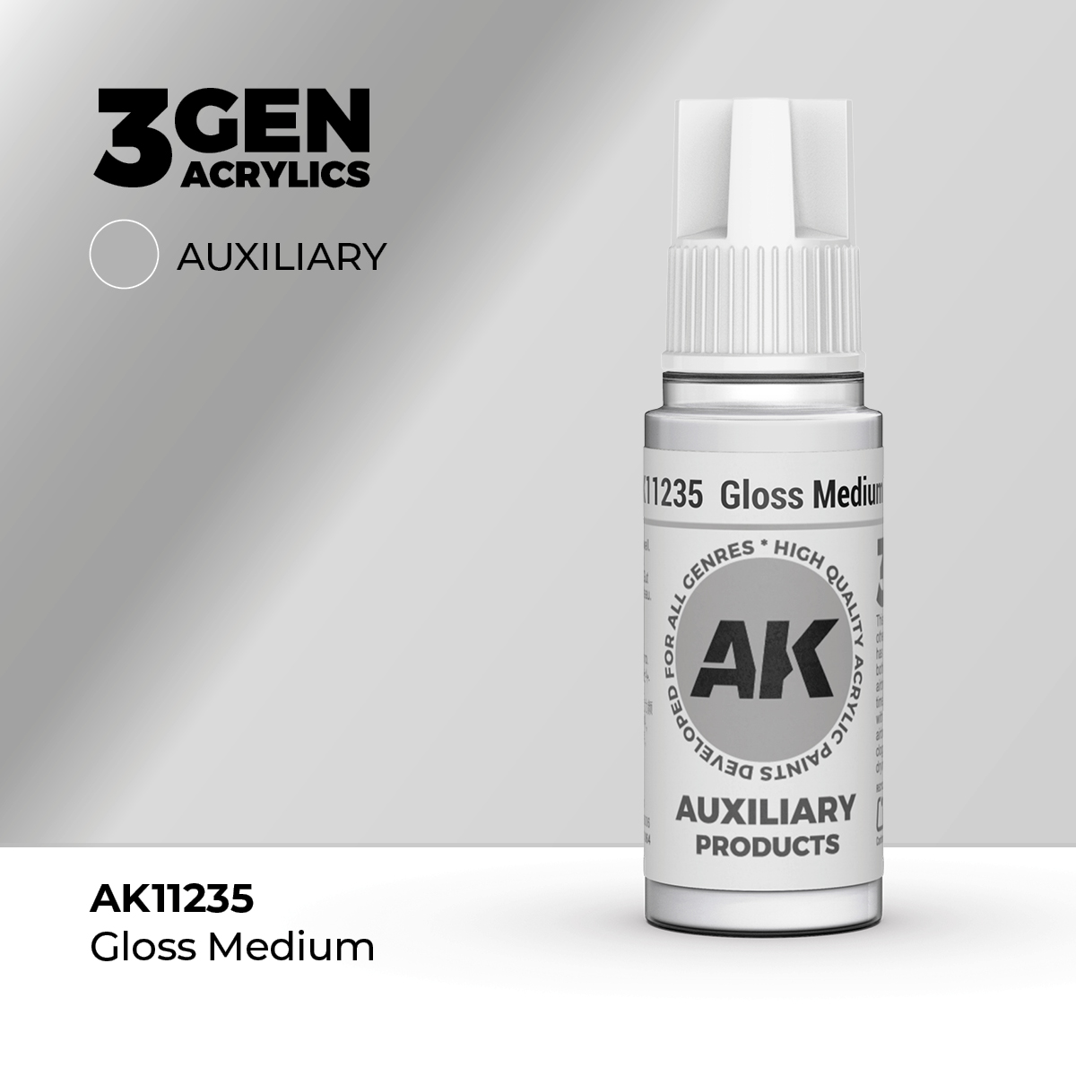 (AK11235) GLOSS MEDIUM (18ML) - AUXILIARY PRODUCTS - 3GEN