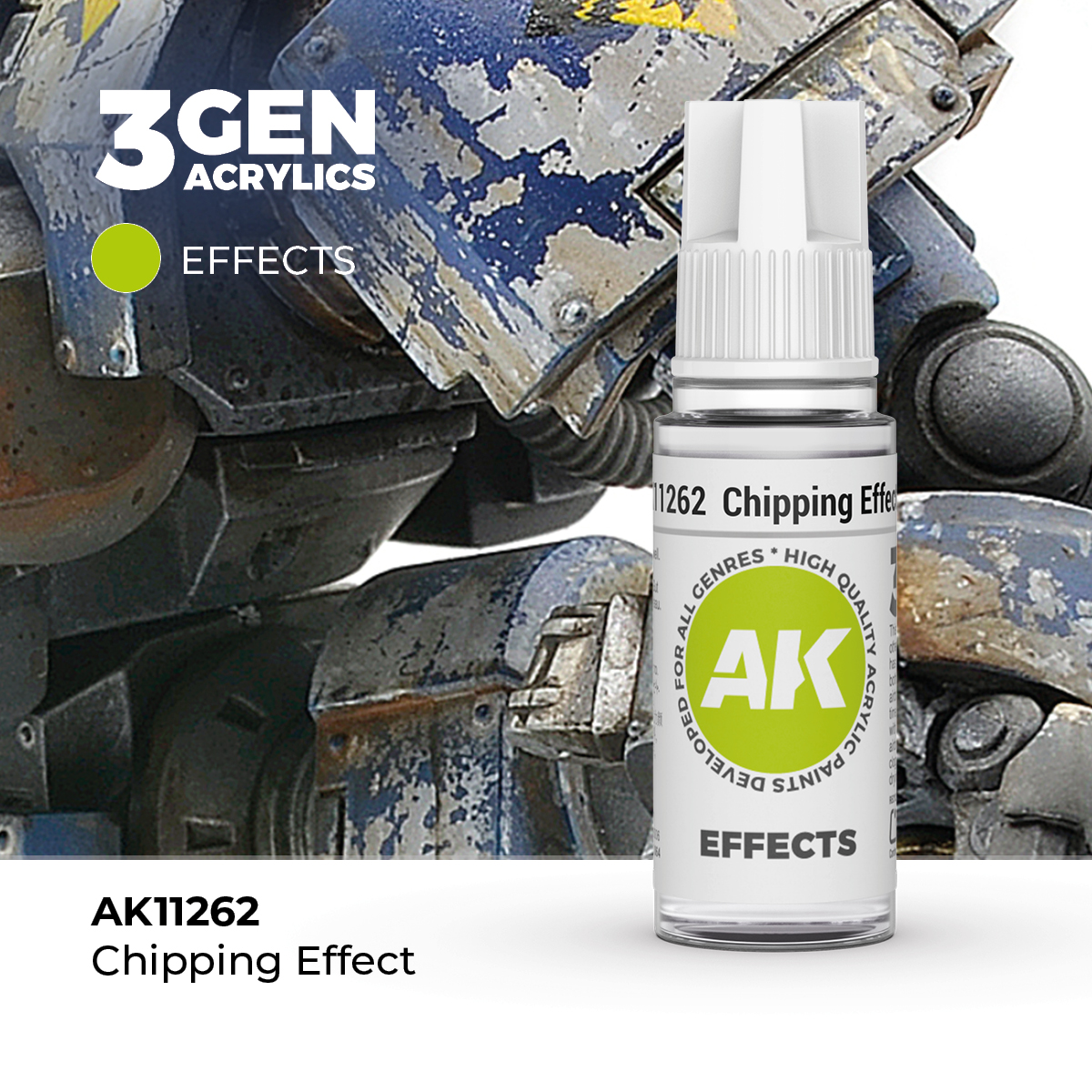 (AK11262) CHIPPING EFFECT (18ML) - EFFECTS - 3GEN
