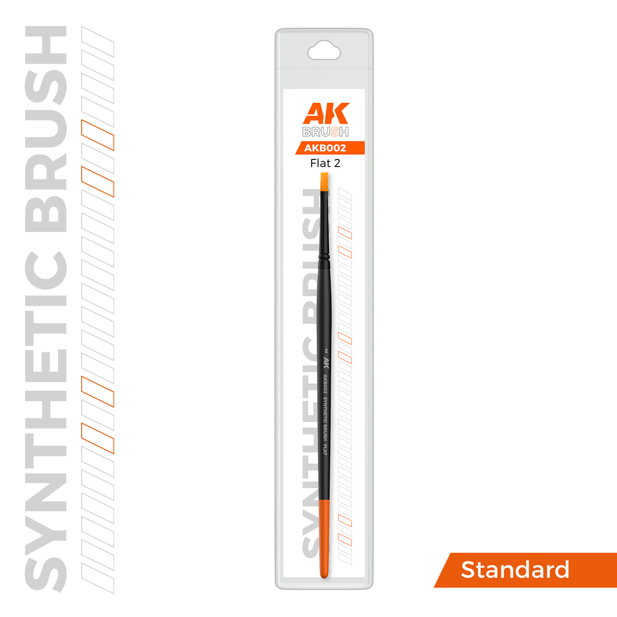 (AKB002) FLAT 2 - AK SYNTHETIC BRUSH