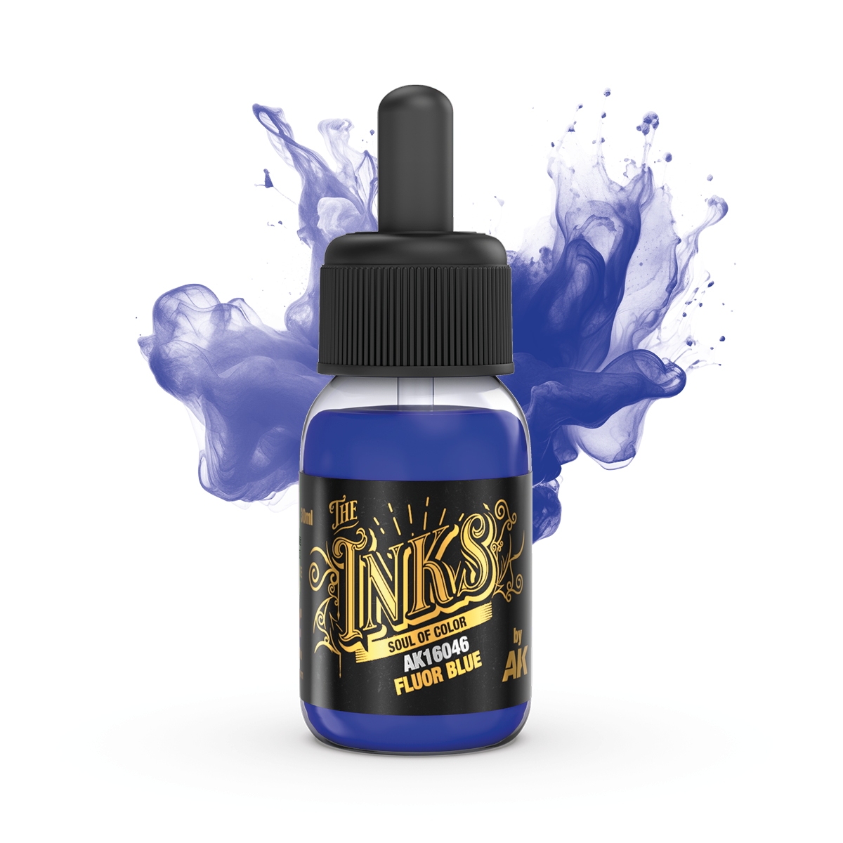 (AK16046) FLUOR BLUE (30ML) - THE INKS
