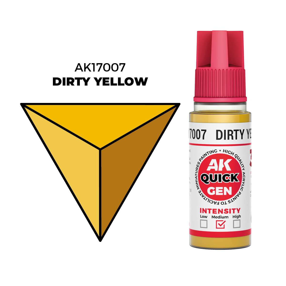 (AK17007) DIRTY YELLOW (18ML) - QUICK GEN COLORS