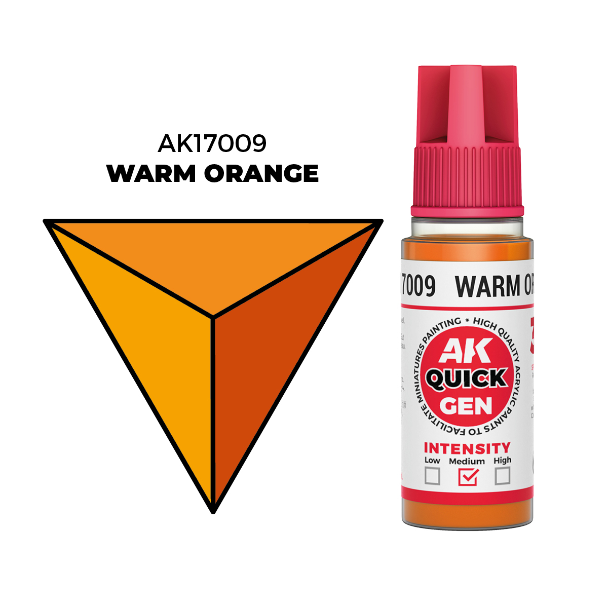 (AK17009) WARM ORANGE (18ML) - QUICK GEN COLORS