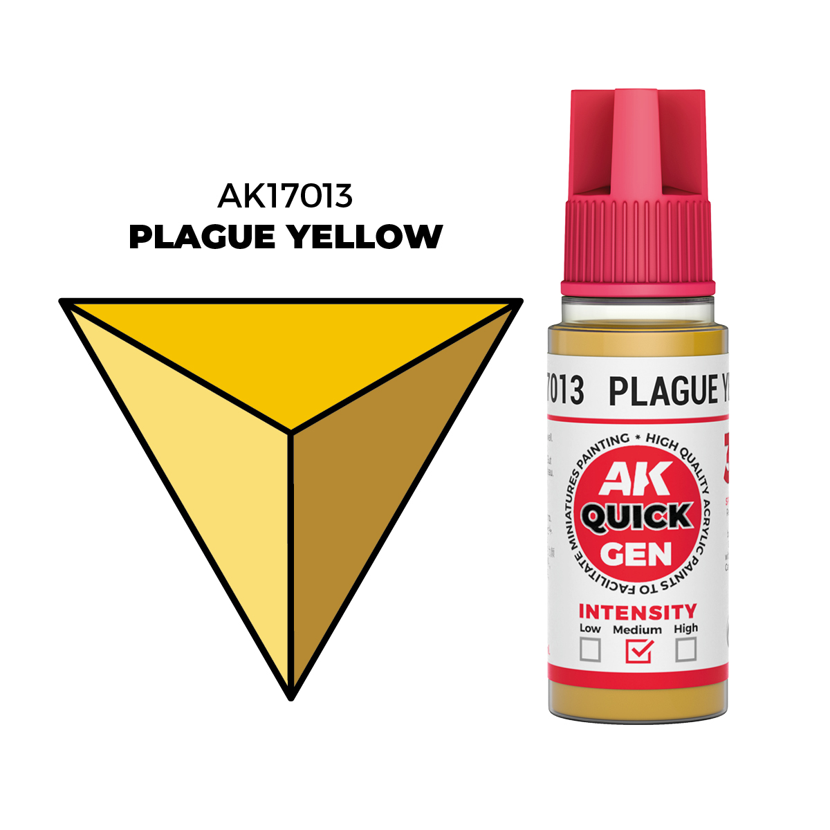 (AK17013) PLAGUE YELLOW (18ML) - QUICK GEN GOLORS