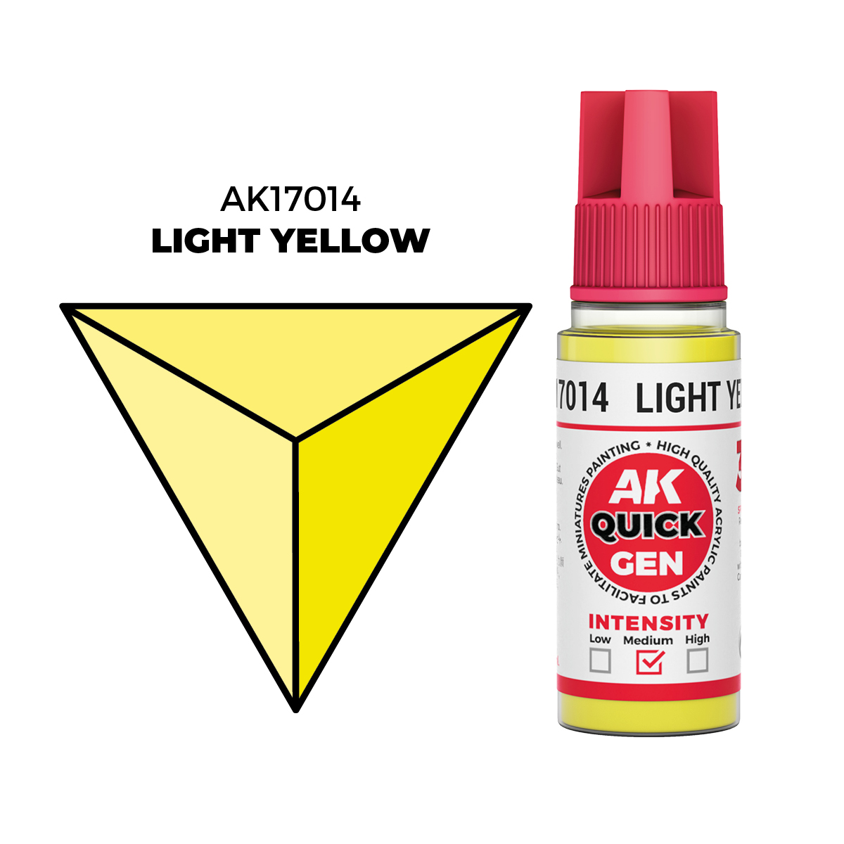 (AK17014) LIGHT YELLOW (18ML) - QUICK GEN COLORS
