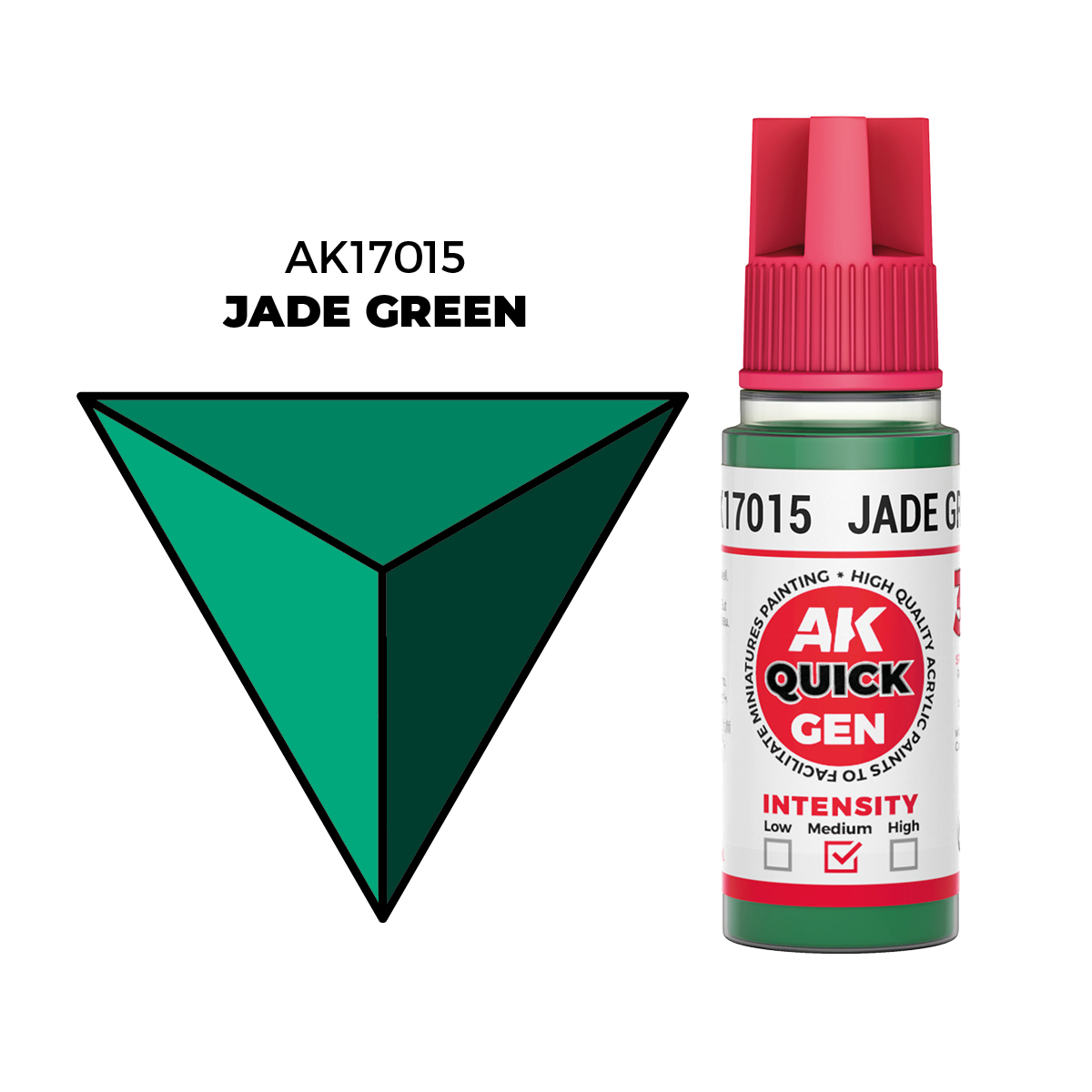 (AK17015) JADE GREEN (18ML) - QUICK GEN COLORS