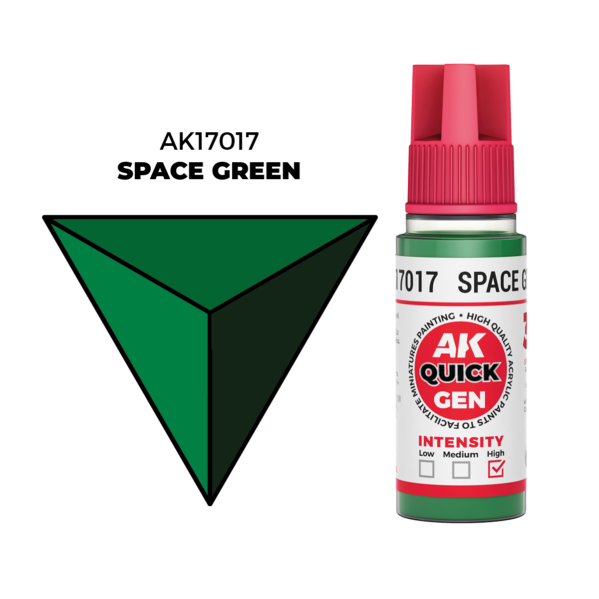 (AK17017) SPACE GREEN (18ML) - QUICK GEN COLORS