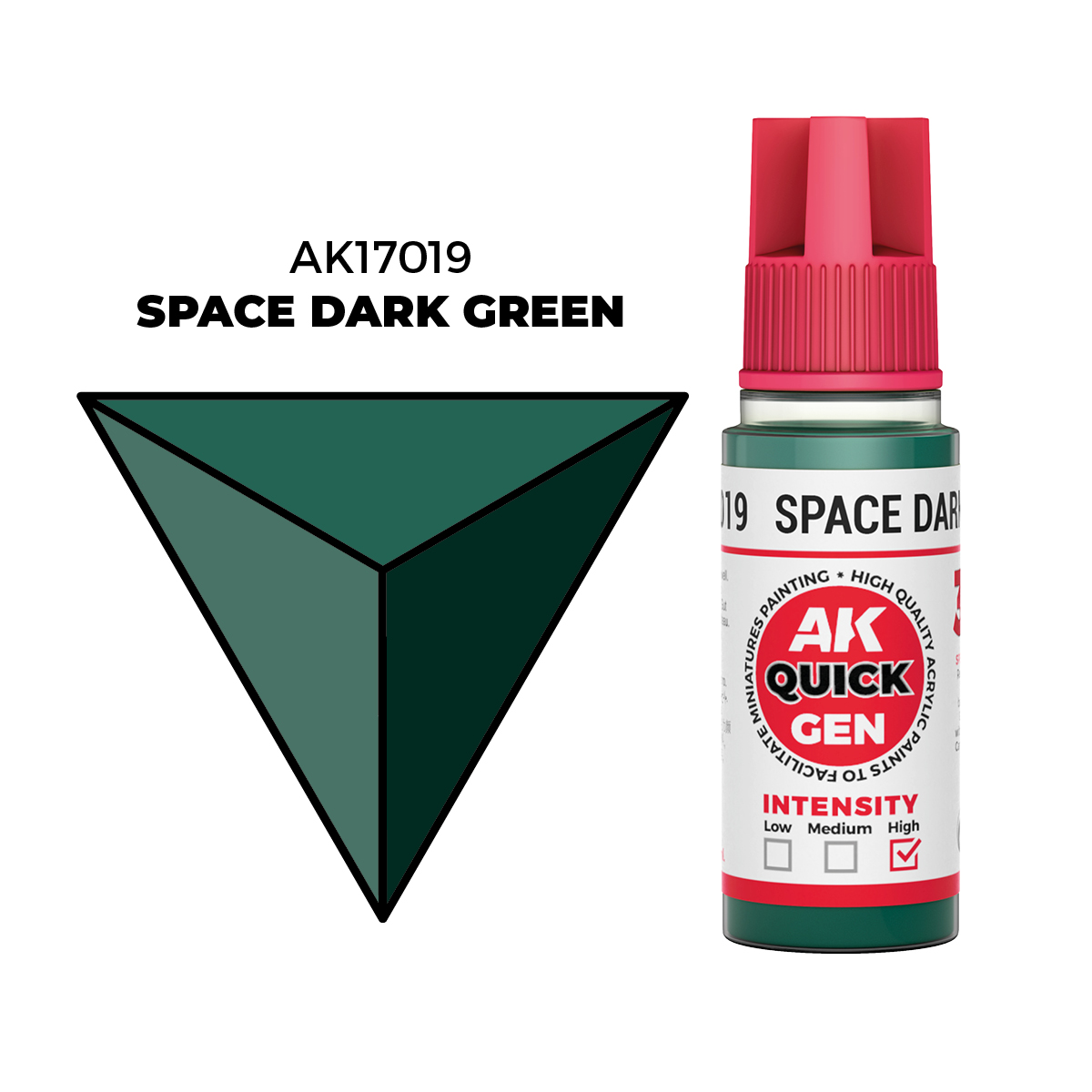 (AK17019) SPACE DARK GREEN (18ML) - QUICK GEN COLORS