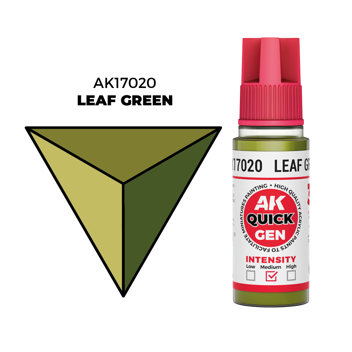 (AK17020) LEAF GREEN (18ML) - QUICK GEN COLORS