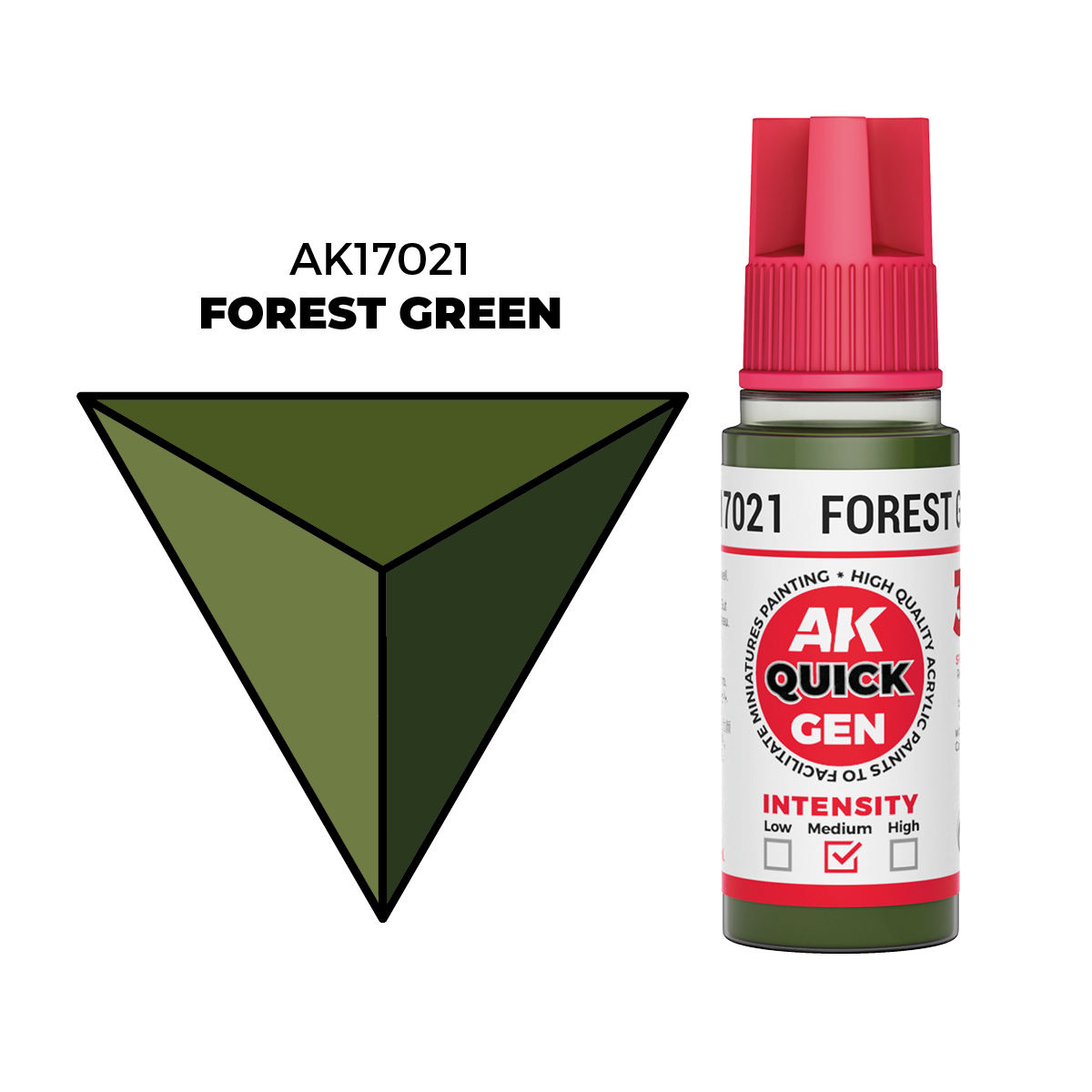 (AK17021) FOREST GREEN (18ML) - QUICK GEN COLORS