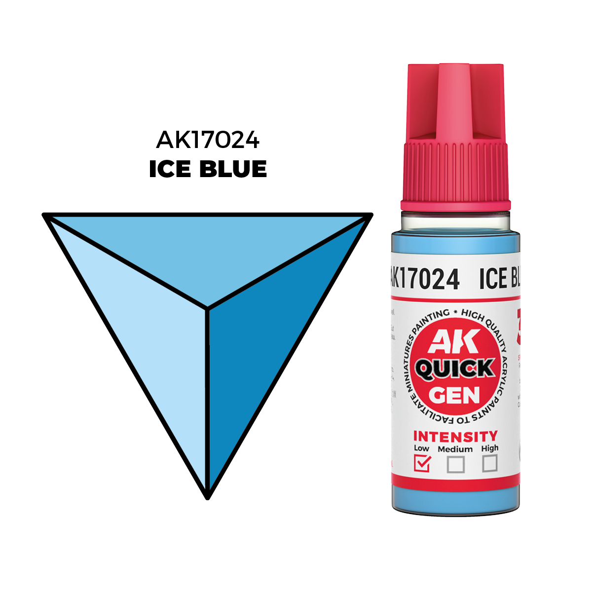 (AK17024) ICE BLUE (18ML) - QUICK GEN COLORS