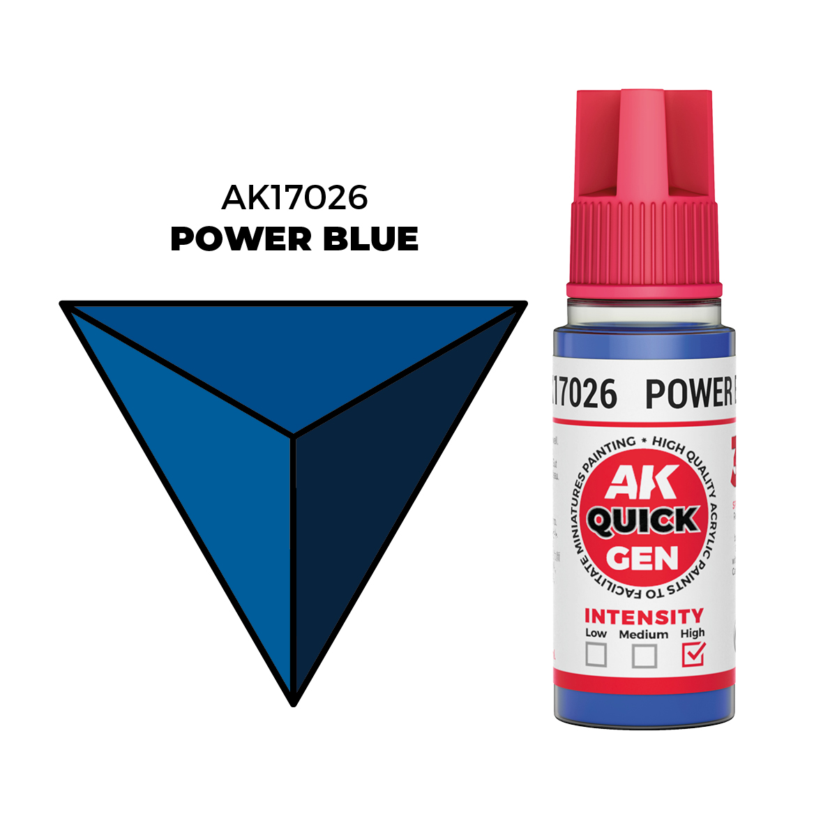 (AK17026) POWER BLUE (18ML) - QUICK GEN COLORS