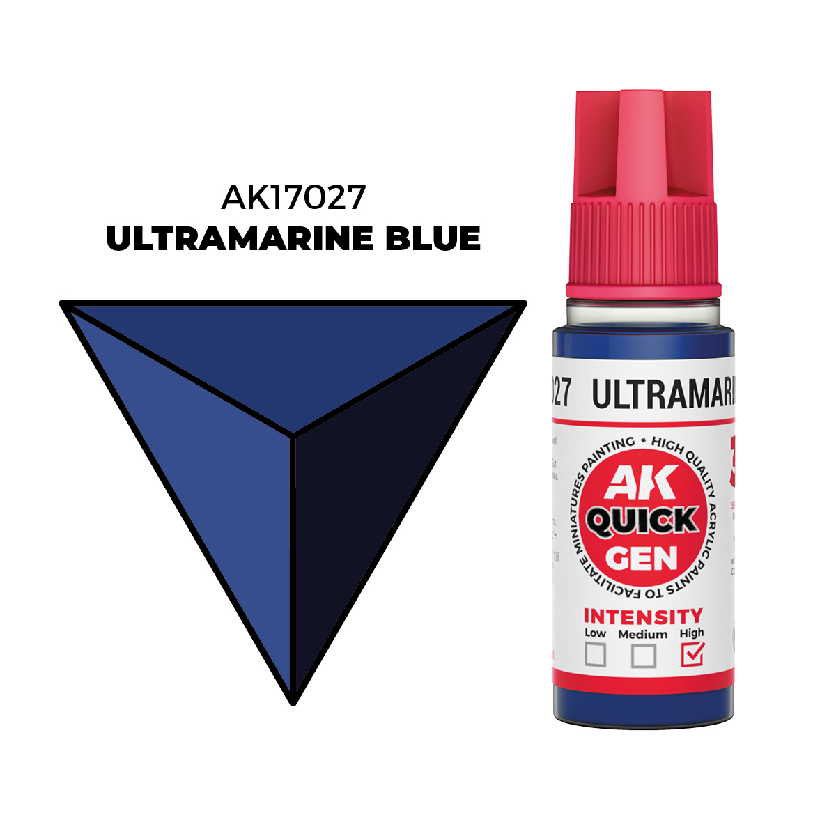 (AK17027) ULTRAMARINE BLUE (18ML) - QUICK GEN COLORS