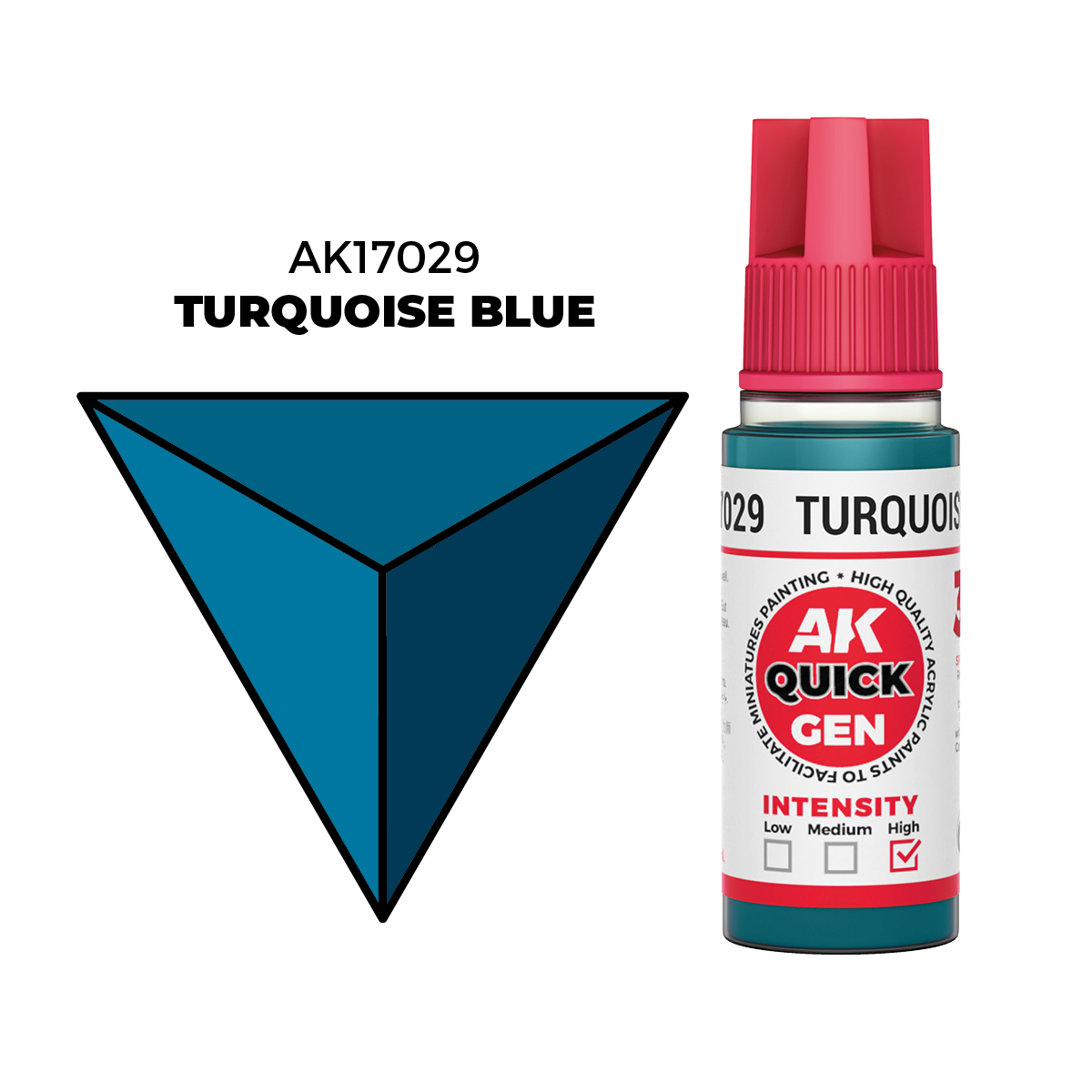 (AK17029) TURQUOISE BLUE (18ML) - QUICK GEN COLORS