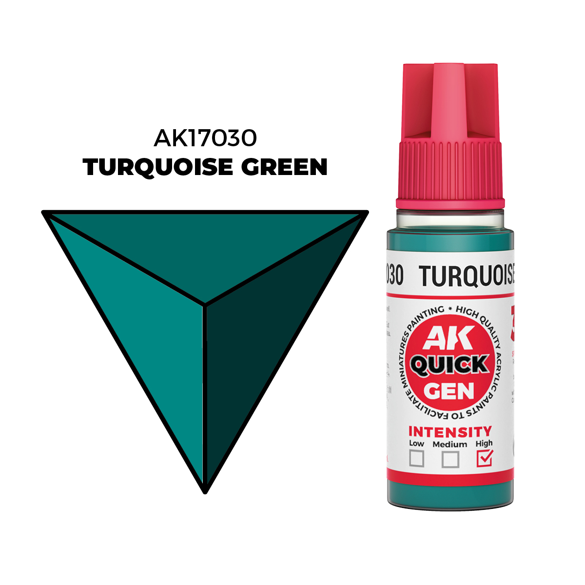 (AK17030) TURQUOISE GREEN (18ML) - QUICK GEN COLORS