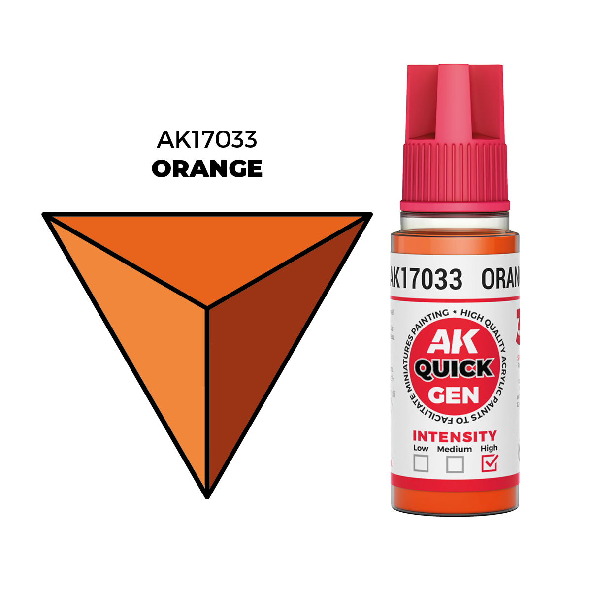 (AK17033) ORANGE (18ML) - QUICK GEN COLORS