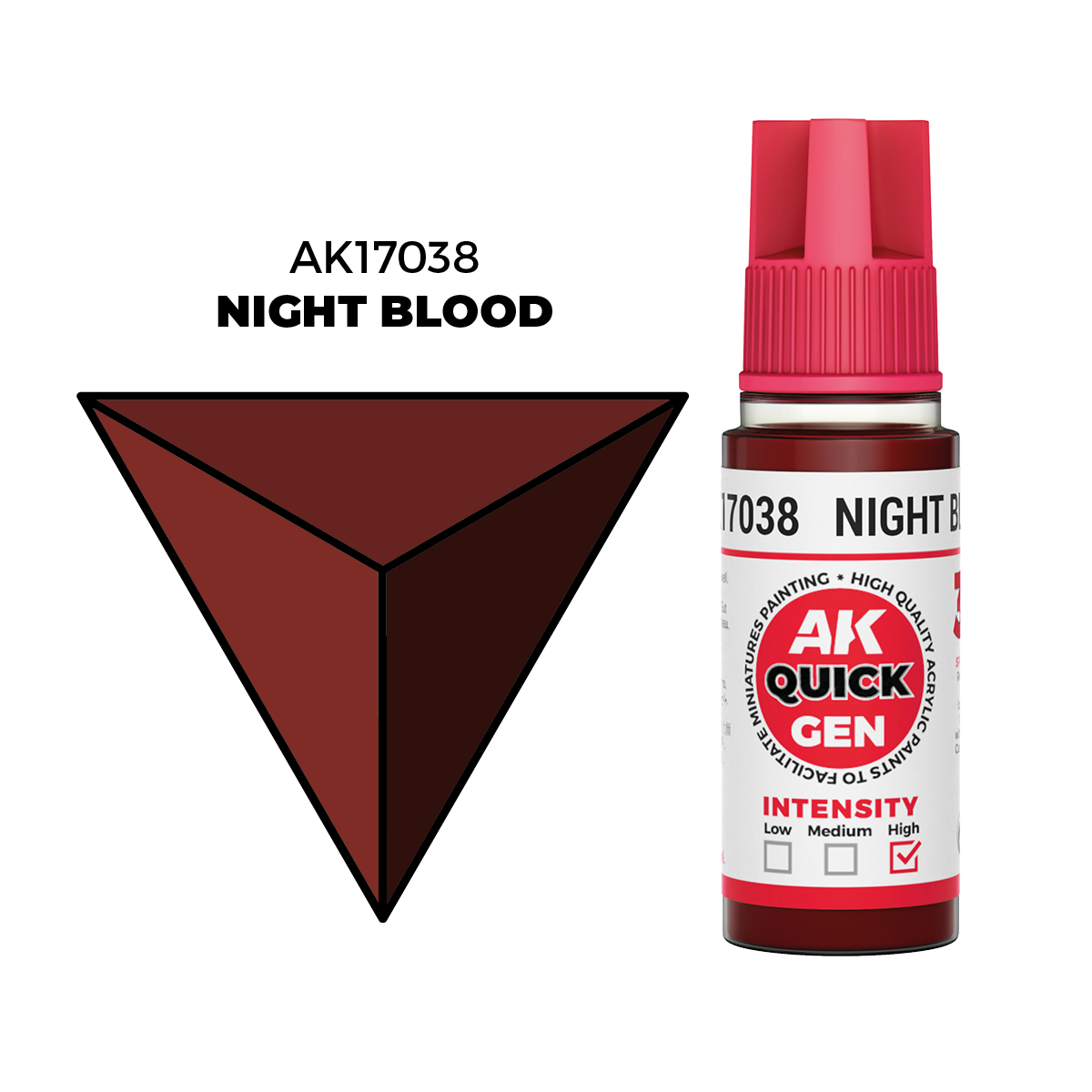 (AK17038) NIGHT BLOOD (18ML) - QUICK GEN COLORS