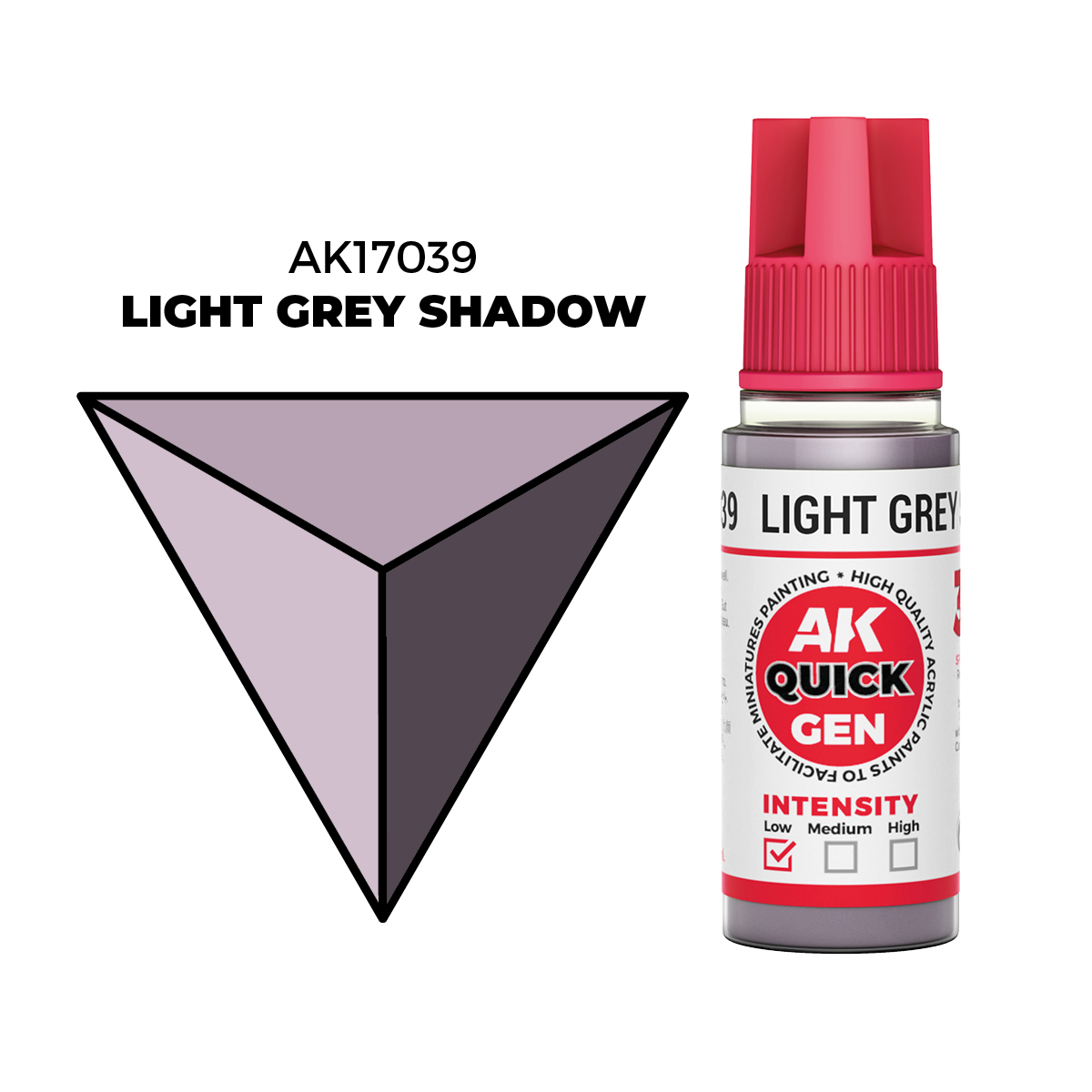 (AK17039) LIGHT GREY SHADOW (18ML) - QUICK GEN COLORS