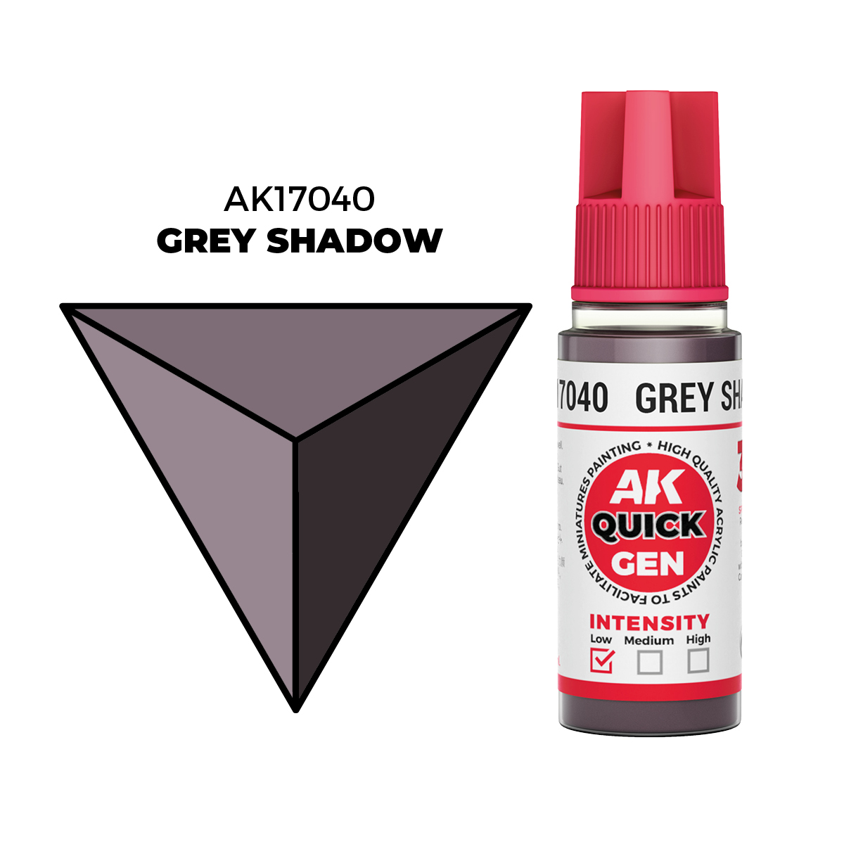 (AK17040) GREY SHADOW (18ML) - QUICK GEN COLORS