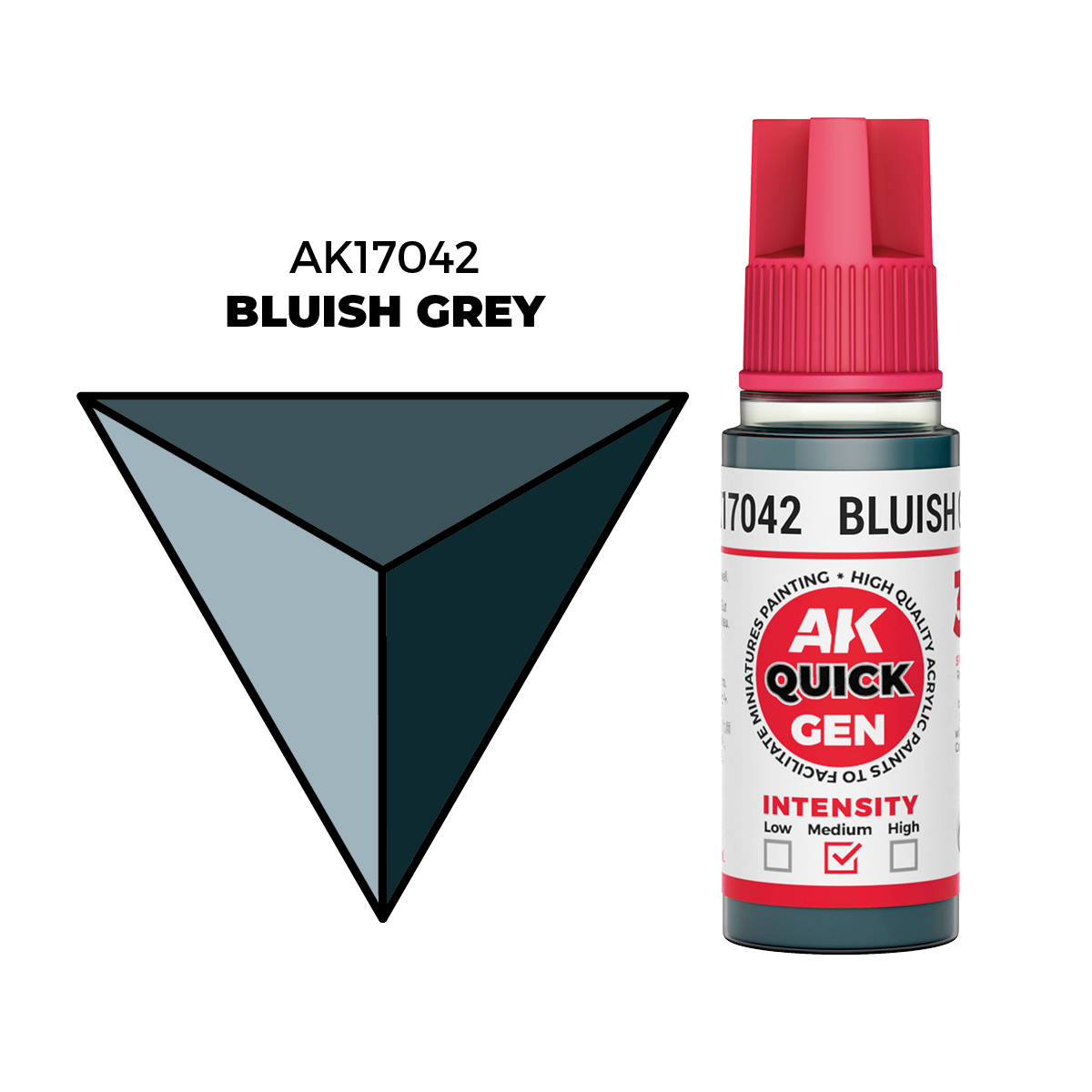 (AK17042) BLUISH GREY (18ML) - QUICK GEN COLORS