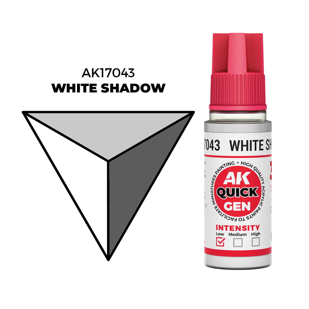 (AK17043) WHITE SHADOW (18ML) - QUICK GEN COLORS