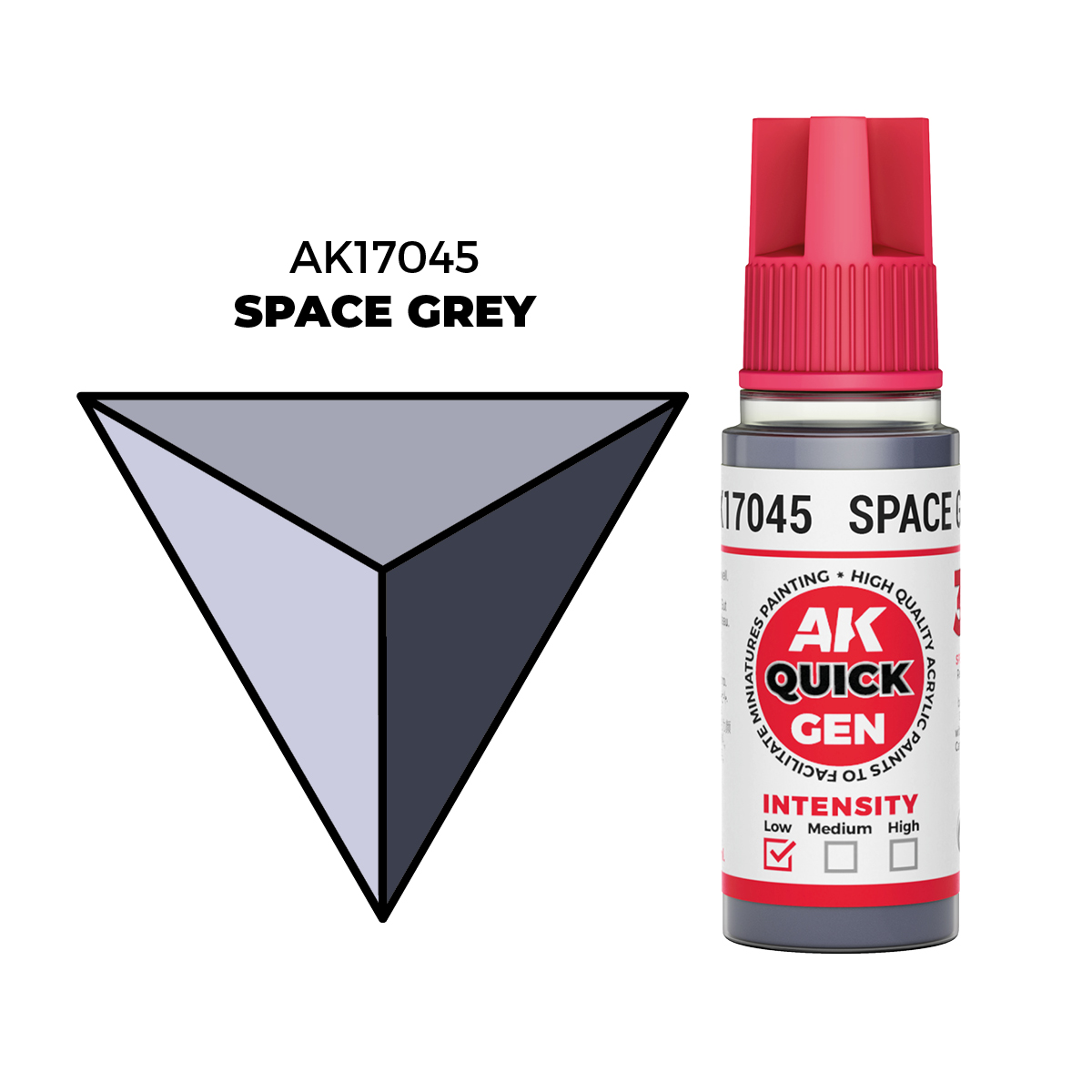 (AK17045) SPACE GREY (18ML) - QUICK GEN COLORS