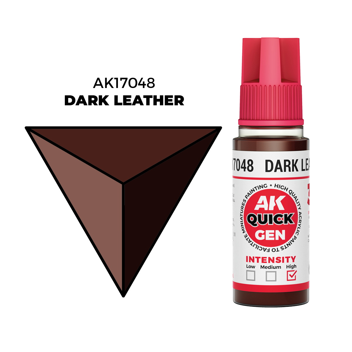 (AK17048) DARK LEATHER (18ML) - QUICK GEN COLORS