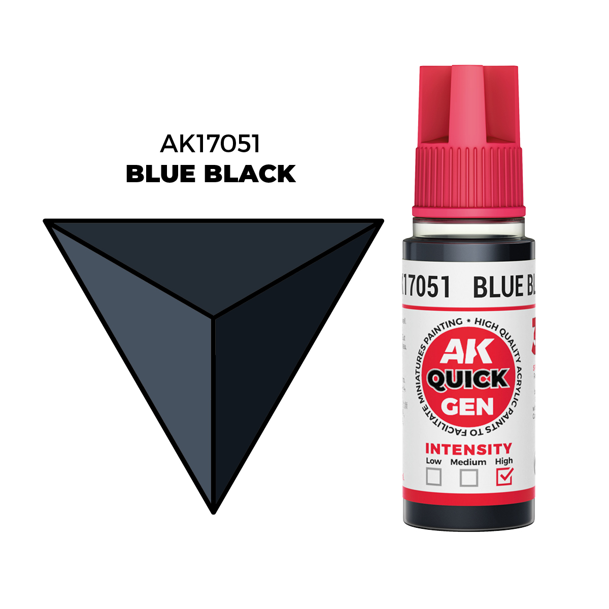 (AK17051) BLUE BLACK (18ML) - QUICK GEN COLORS