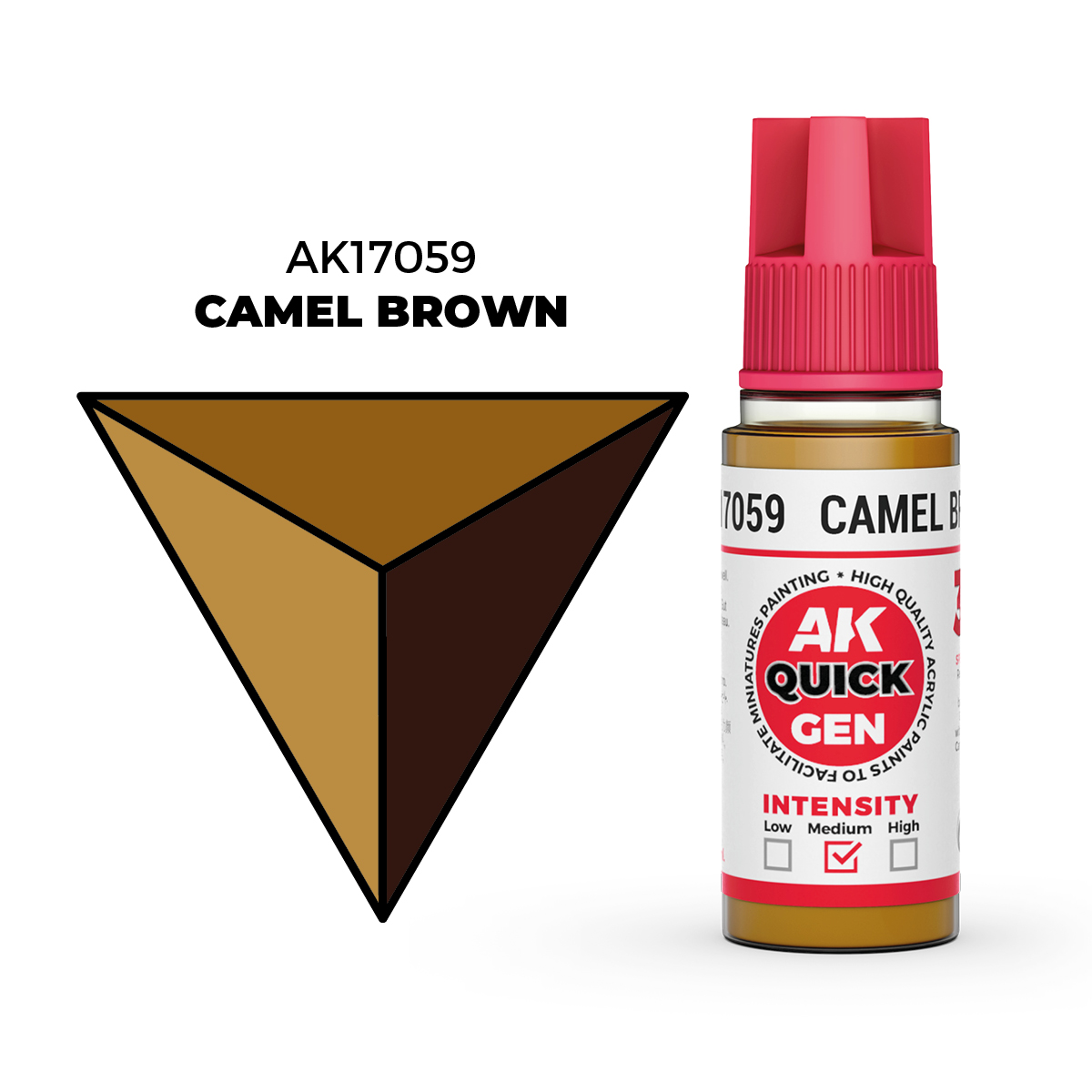 (AK17059) CAMEL BROWN (18ML) - QUICK GEN COLORS