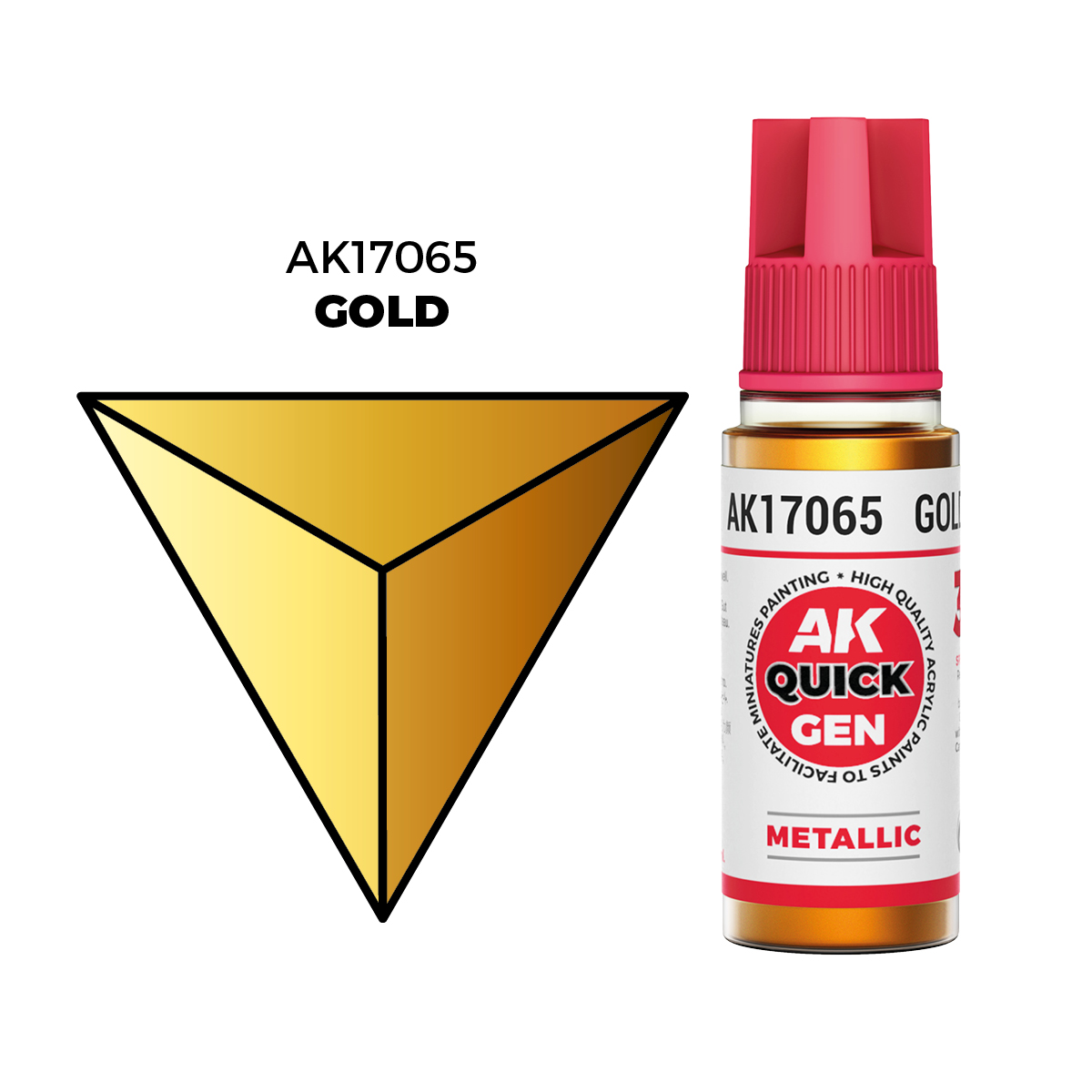 (AK17065) GOLD (18ML) - QUICK GEN COLORS