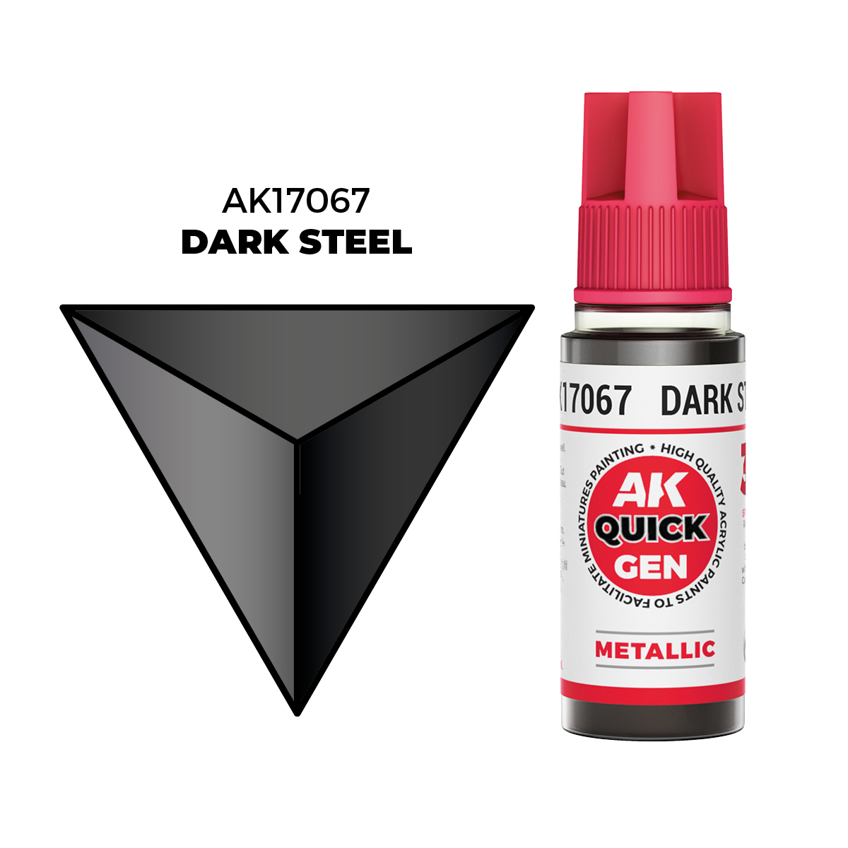 (AK17067) DARK STEAL (18ML) - QUICK GEN COLORS