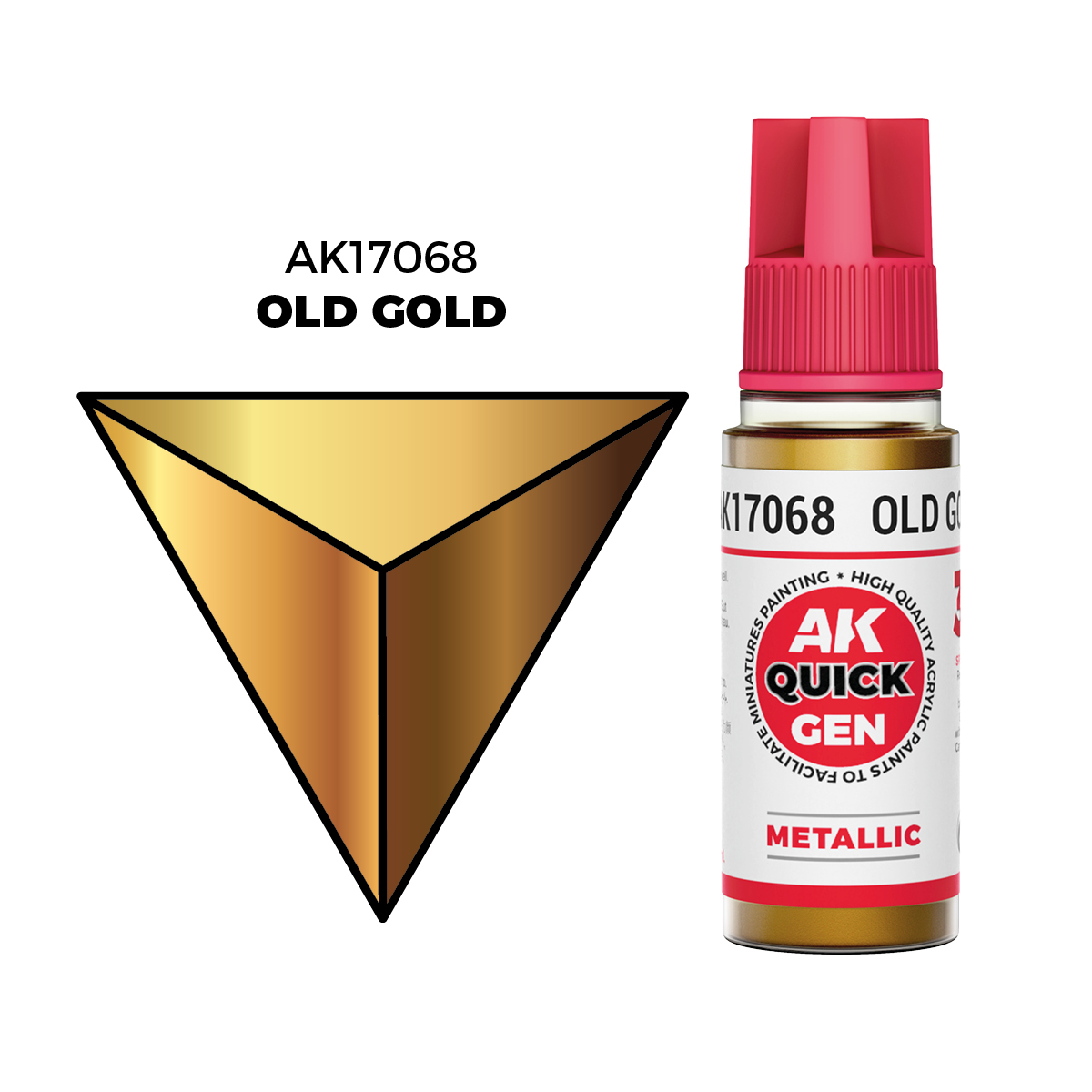 (AK17068) OLD GOLD (18ML) - QUICK GEN COLORS