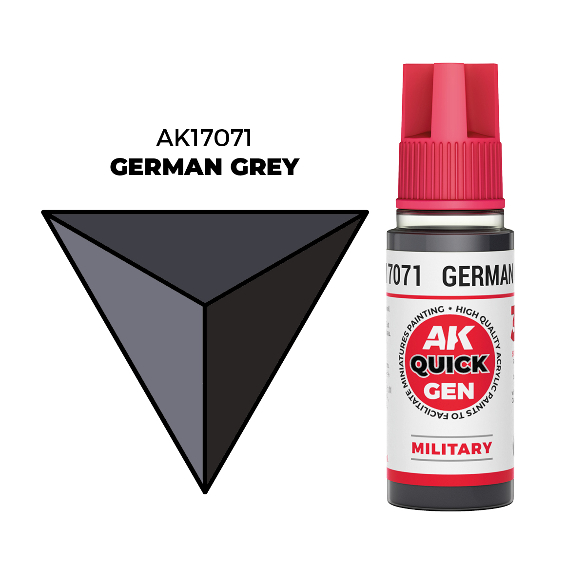 (AK17071) GERMAN GREY (18ML) - QUICK GEN COLORS