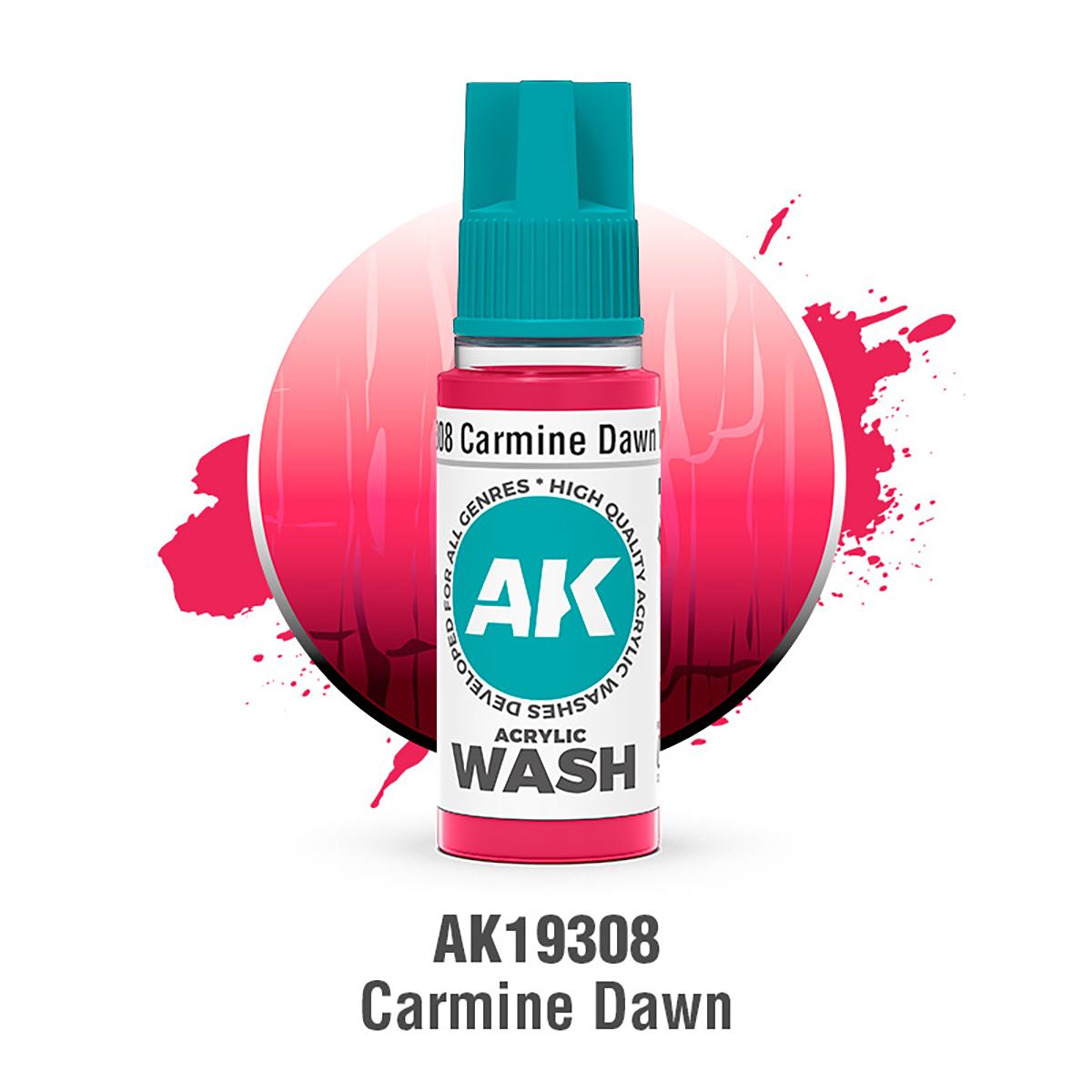 (AK19308) CARMINE DAWN WASH (18ML) - ACRYLIC WASH