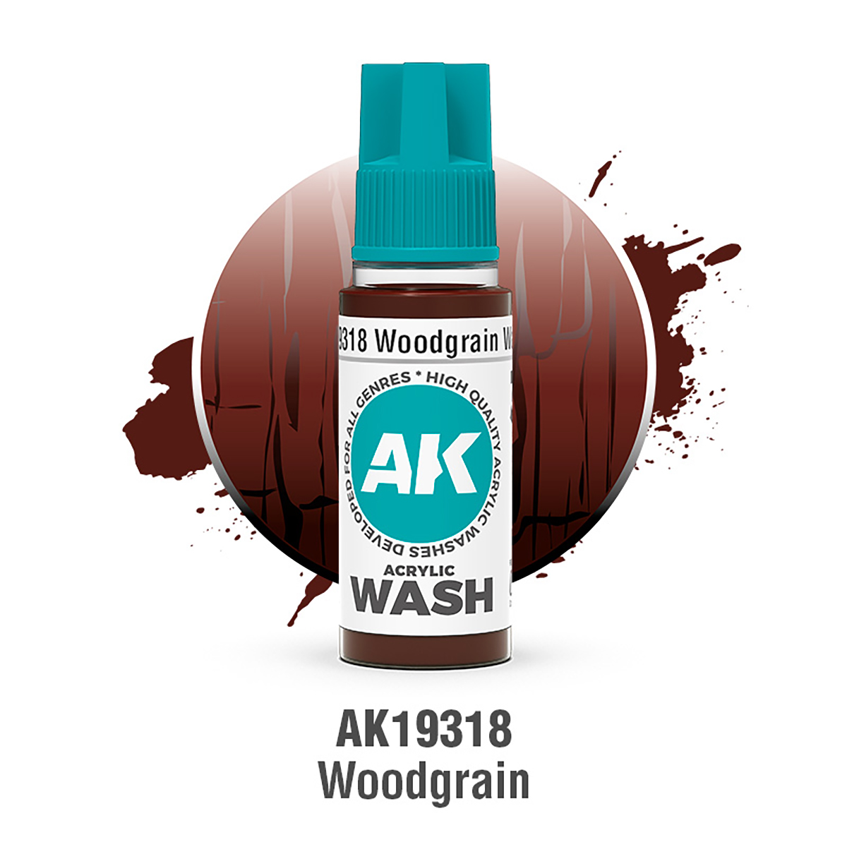 (AK19318) WOODGRAIN WASH (18ML) - ACRYLIC WASH