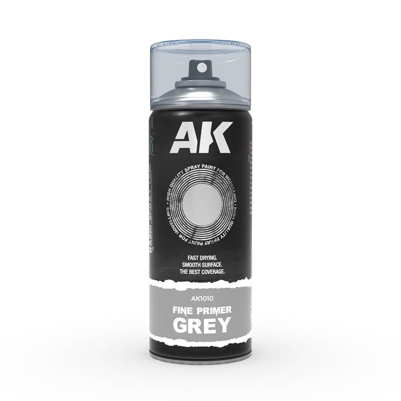 (AK1010) FINE PRIMER GREY SPRAY (400ML)