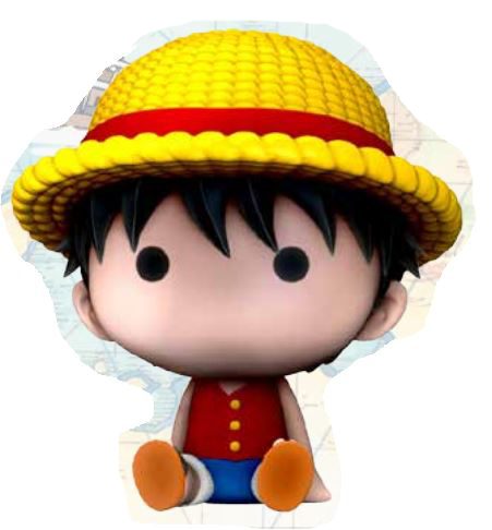 LUFFY CHIBI HUCHA 16 CM PVC ONE PIECE