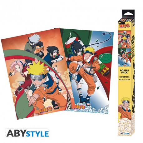 NARUTO - Set 2 Chibi Posters - Team 7 (52x38) x4