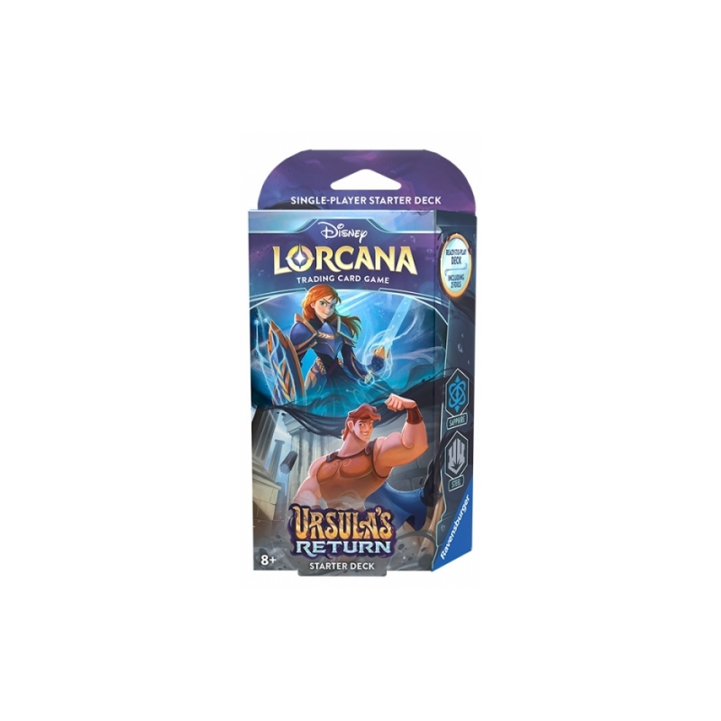 LORCANA: URSULA'S RETURN - SINGLE-PLAYER STARTER DECK SAPHIRE & STEEL (ENG)