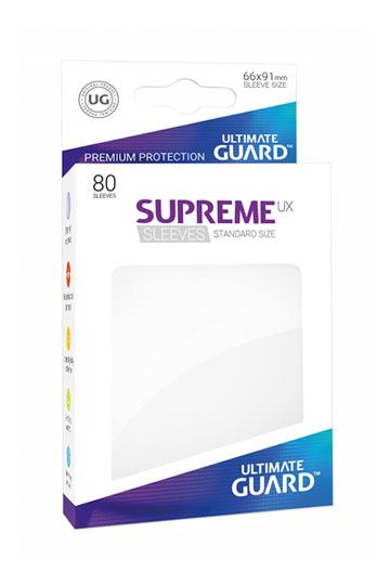 Ultimate Guard Supreme UX Sleeves Fundas de Cartas Tamaño Estándar Blanco (80)