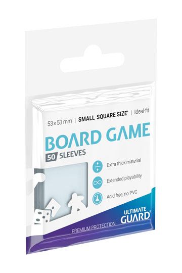 Ultimate Guard Premium Soft Sleeves Fundas de Cartas del Juego de Mesa Cuadrado Pequeño (50)