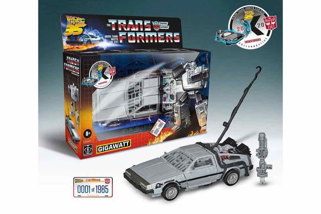 GIGAWATT / DELOREAN FIGURA 14 CM TRANSFORMERS / BACK TO THE FUTURE E85455L0
